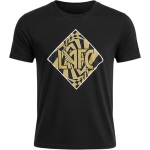 MLS Los Angeles FC LAFC Youth T-Shirt Black Gold Graphic Tee Size M 10/12